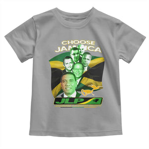 Choose Jamaica JLP Supporter Toddler T Shirt Patriotic Leaders Jamaica Jamaica Labor Party Politics TS02 Sport Gray Print Your Wear