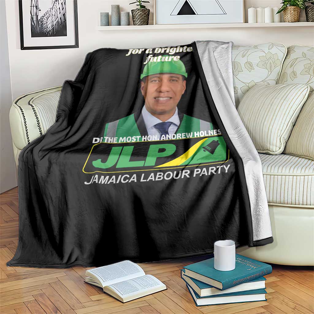Dr Most Hon Andrew Holness JLP Supporter Throw Blanket Building Jamaica for a Brighter Future Jamaica Labor Party Politics TS02 Print Your Wear