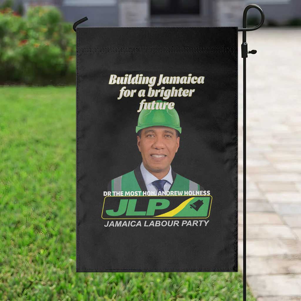 Dr Most Hon Andrew Holness JLP Supporter Garden Flag Building Jamaica for a Brighter Future Jamaica Labor Party Politics TS02 Print Your Wear