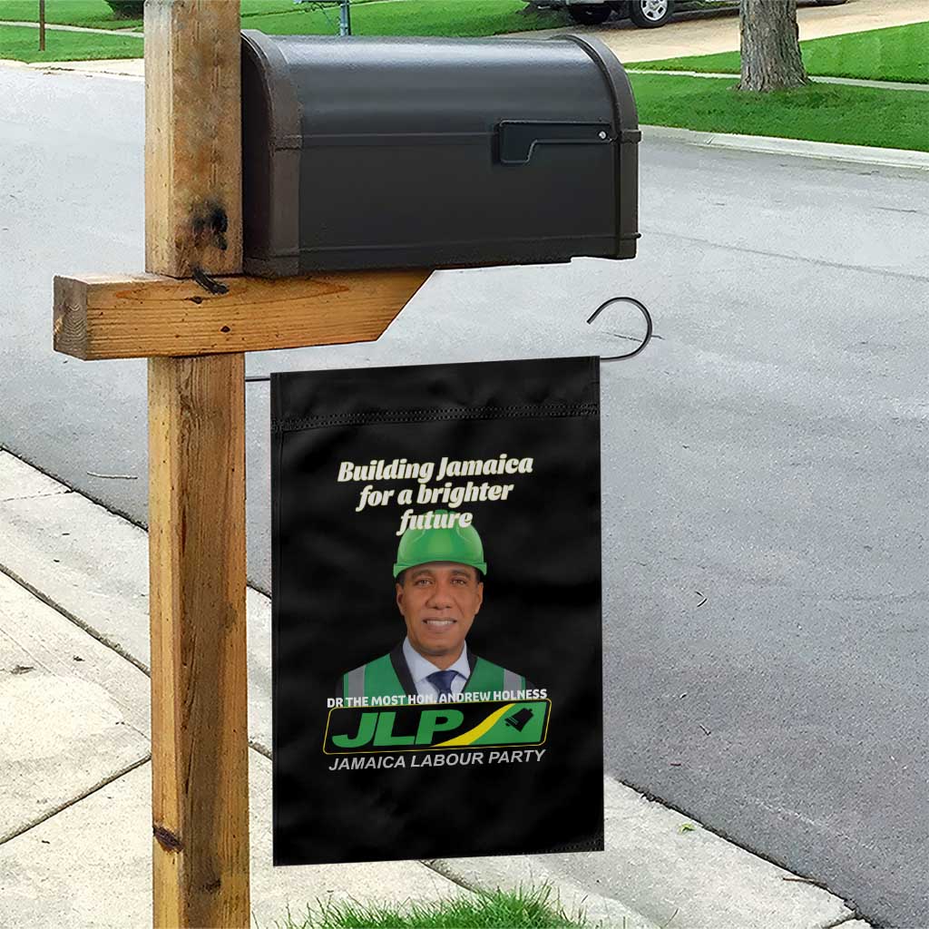 Dr Most Hon Andrew Holness JLP Supporter Garden Flag Building Jamaica for a Brighter Future Jamaica Labor Party Politics TS02 Print Your Wear