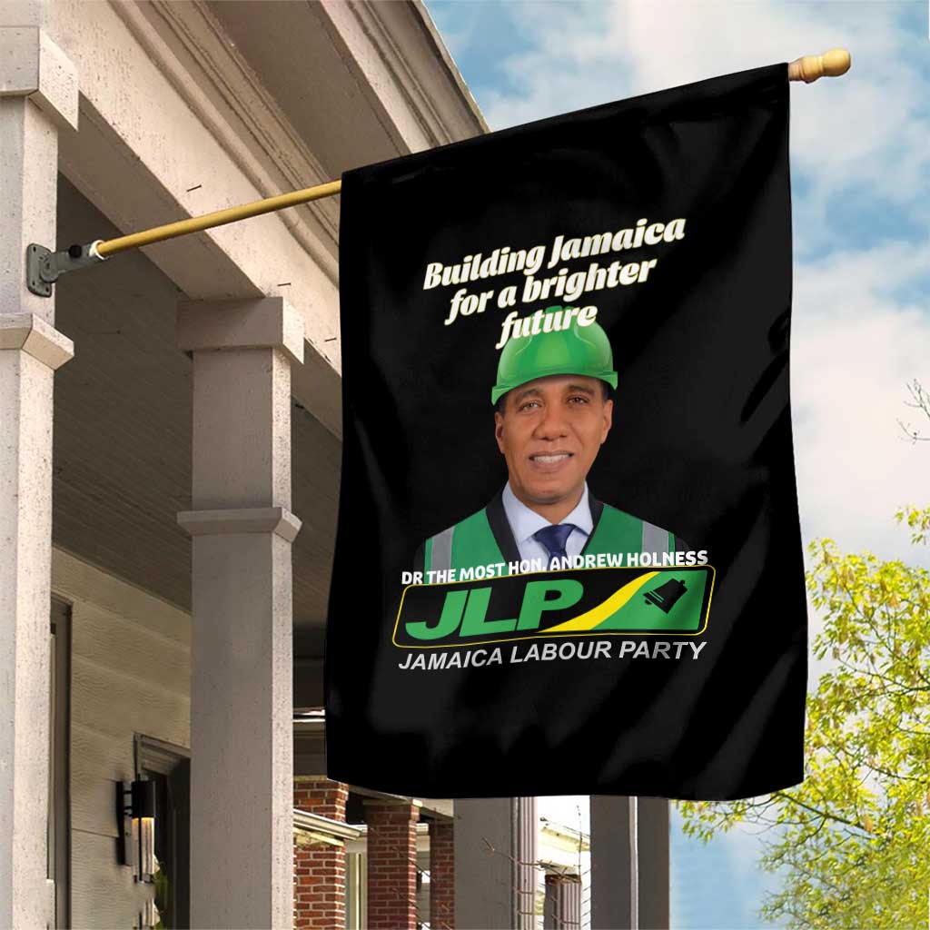 Dr Most Hon Andrew Holness JLP Supporter Garden Flag Building Jamaica for a Brighter Future Jamaica Labor Party Politics TS02 Print Your Wear