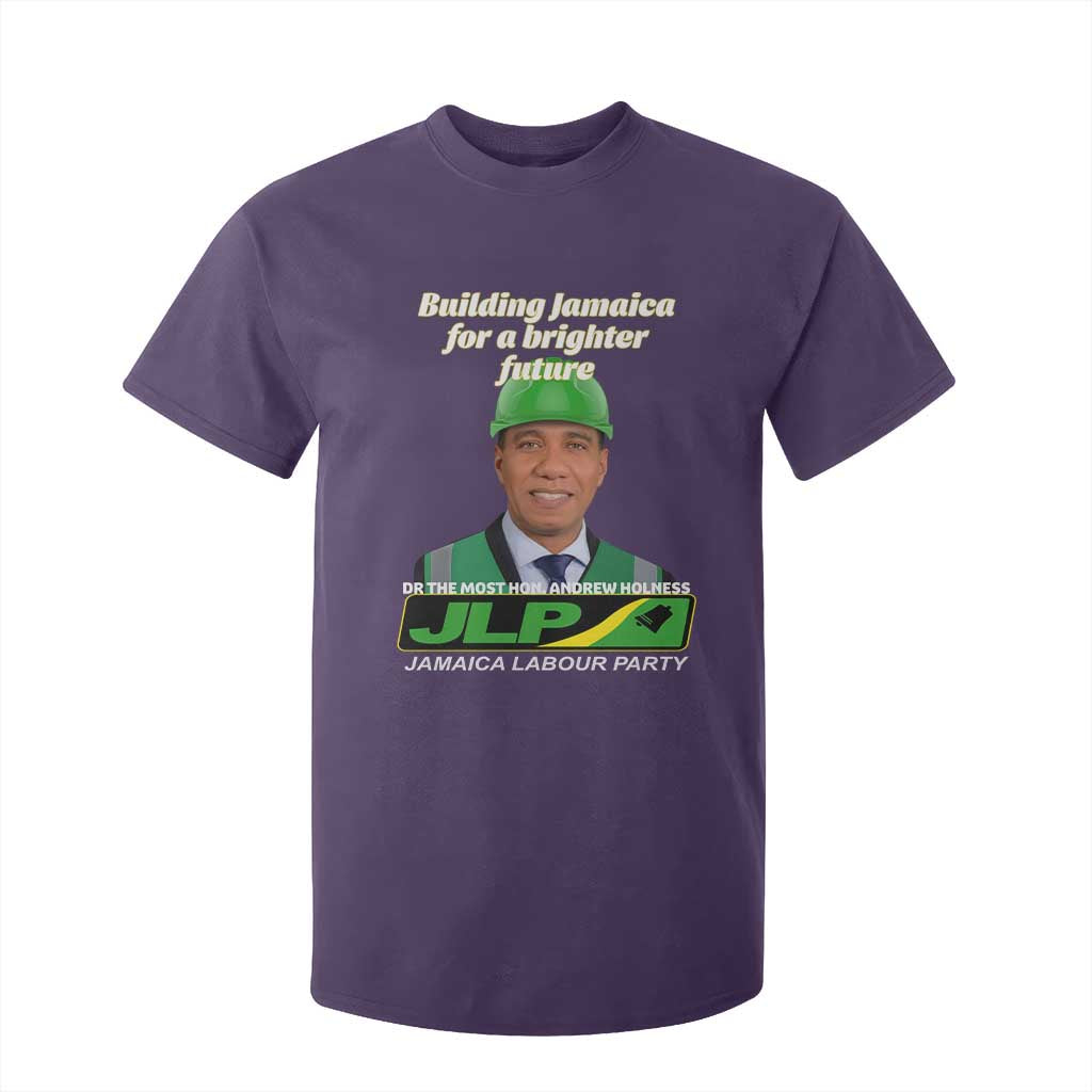 Dr Most Hon Andrew Holness JLP Supporter T Shirt For Kid Building Jamaica for a Brighter Future Jamaica Labor Party Politics TS02 Purple Print Your Wear