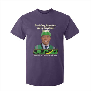 Dr Most Hon Andrew Holness JLP Supporter T Shirt For Kid Building Jamaica for a Brighter Future Jamaica Labor Party Politics TS02 Purple Print Your Wear