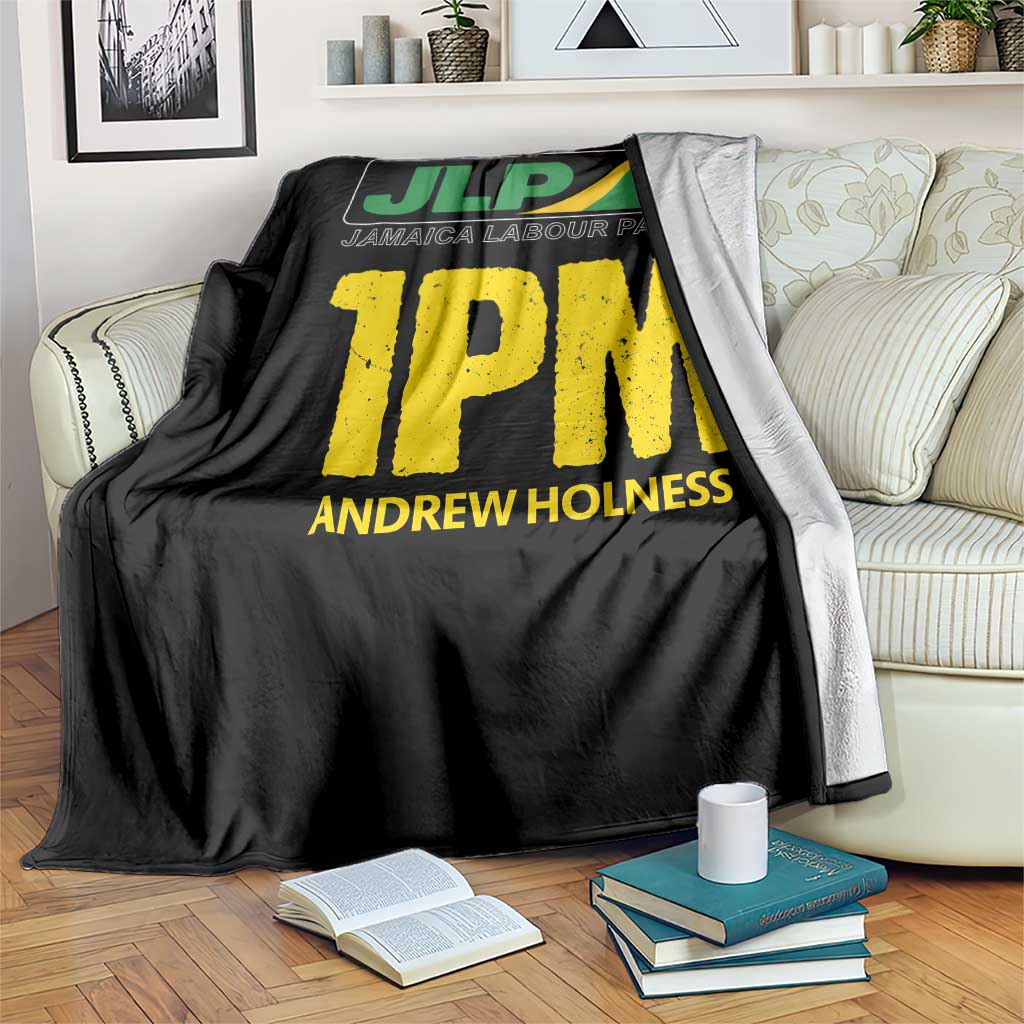 1PM Andrew Holness Throw Blanket Support JLP Jamaica Labour Party TS02 Print Your Wear