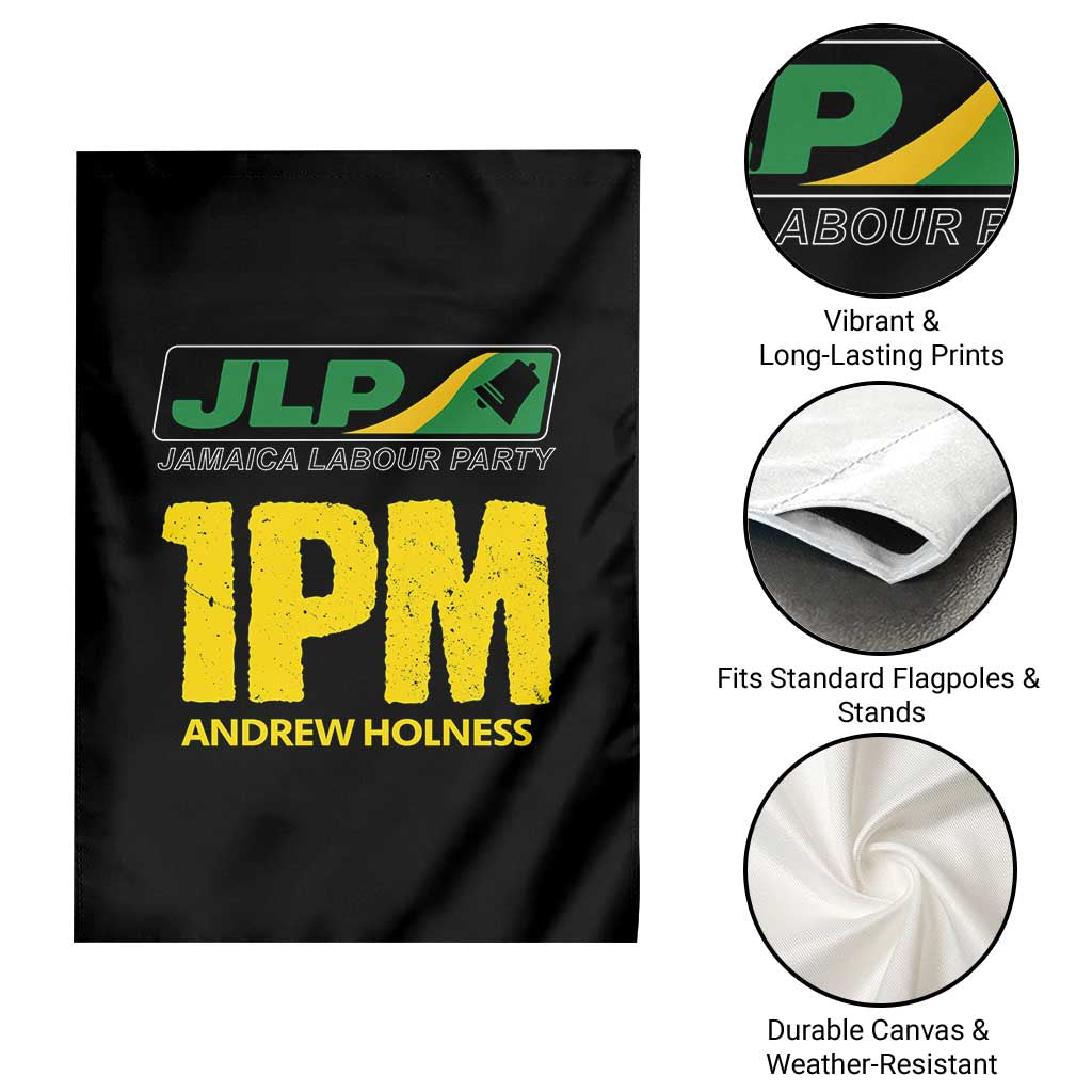 1PM Andrew Holness Garden Flag Support JLP Jamaica Labour Party TS02 Print Your Wear