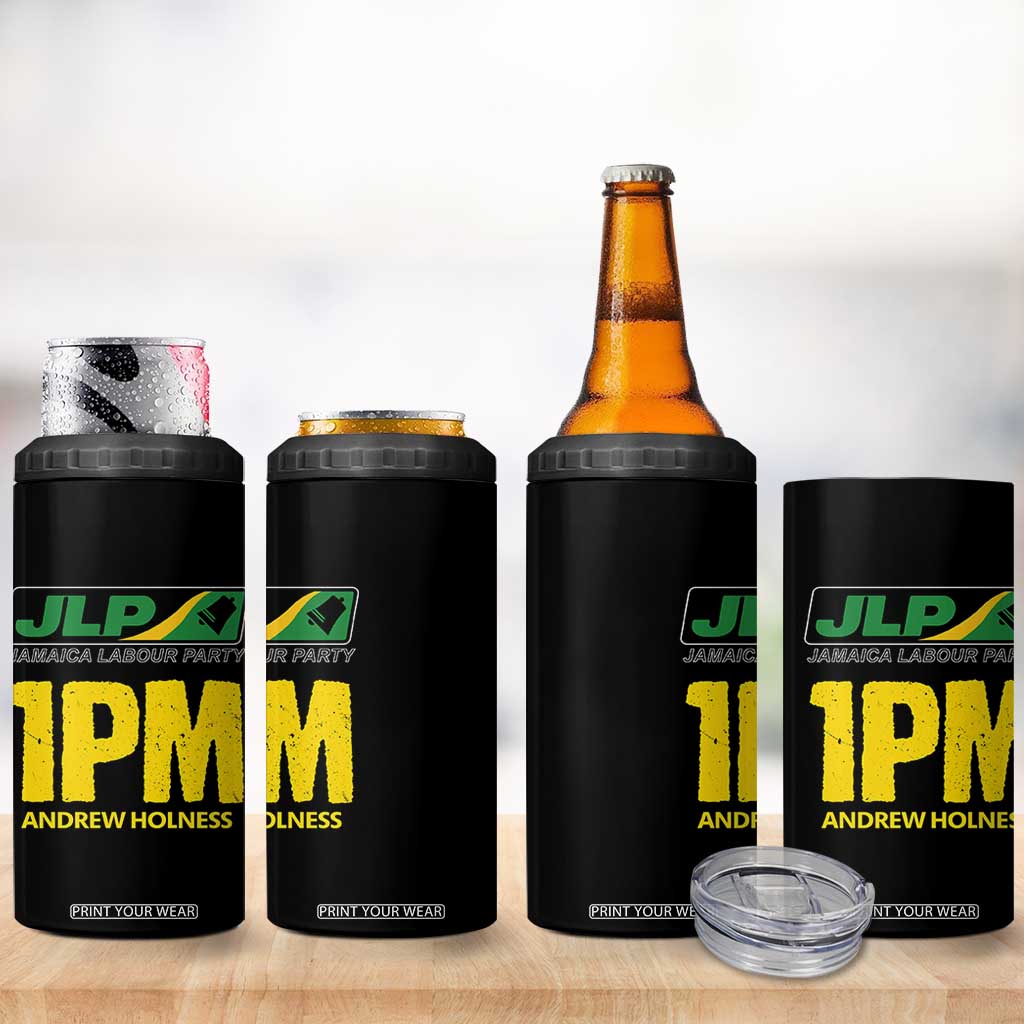1PM Andrew Holness 4 in 1 Can Cooler Tumbler Support JLP Jamaica Labour Party TS02 Print Your Wear
