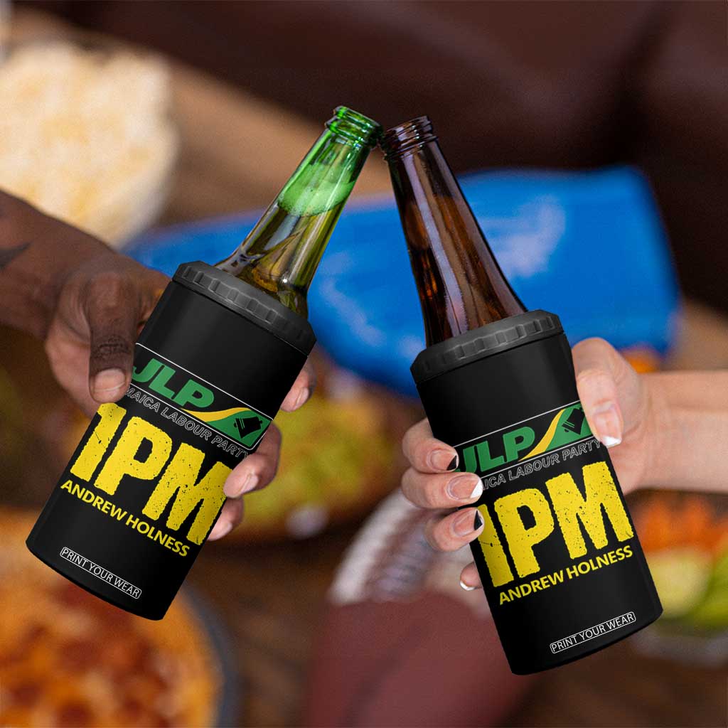 1PM Andrew Holness 4 in 1 Can Cooler Tumbler Support JLP Jamaica Labour Party TS02 Print Your Wear