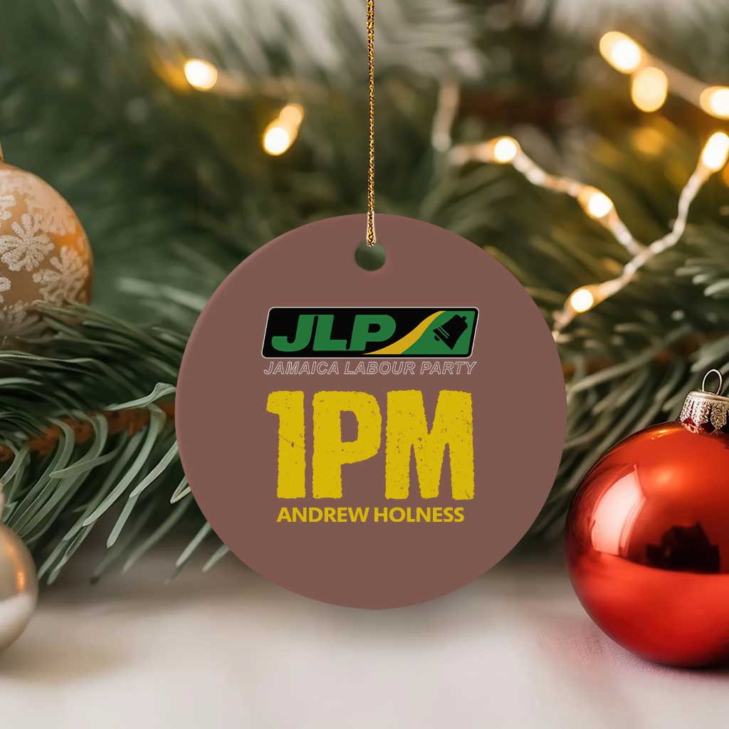 1PM Andrew Holness Ceramic Ornament Support JLP Jamaica Labour Party TS02 1pc Mocha Print Your Wear