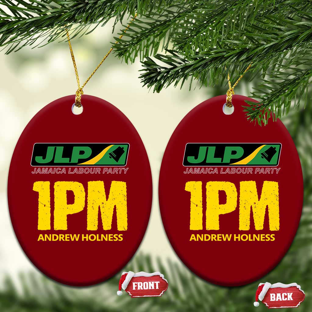 1PM Andrew Holness Ceramic Ornament Support JLP Jamaica Labour Party TS02 Print Your Wear