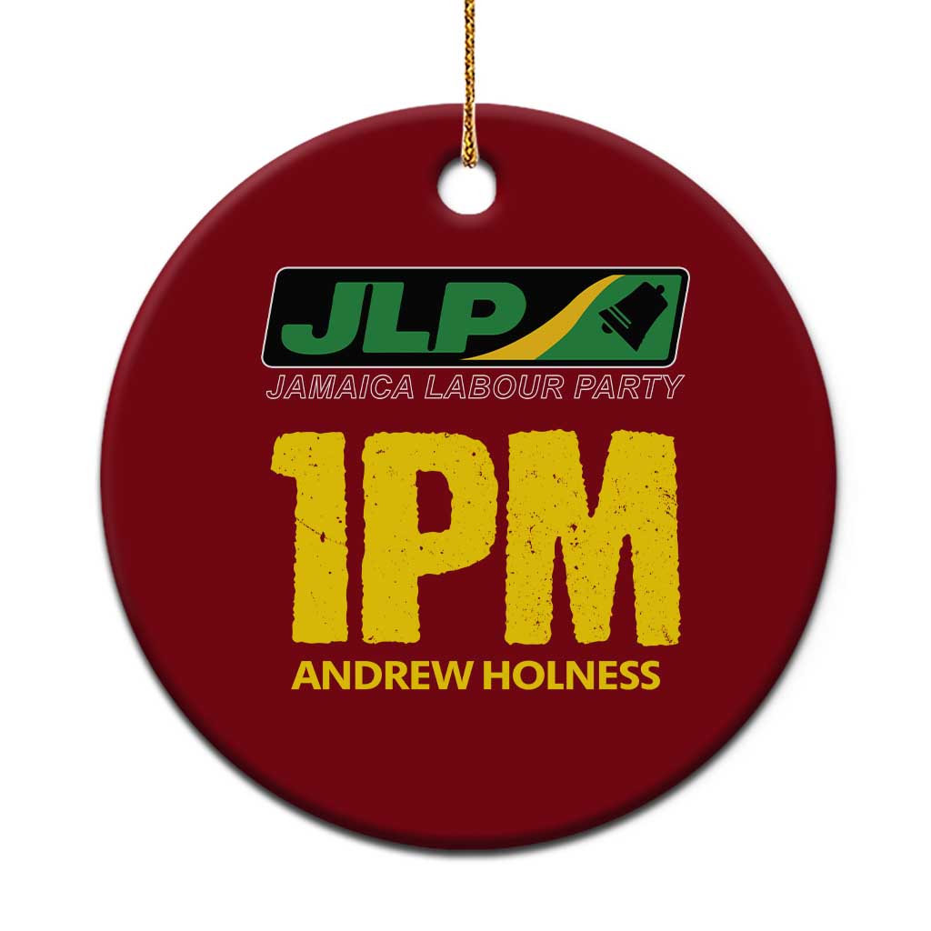 1PM Andrew Holness Ceramic Ornament Support JLP Jamaica Labour Party TS02 1pc Red Print Your Wear