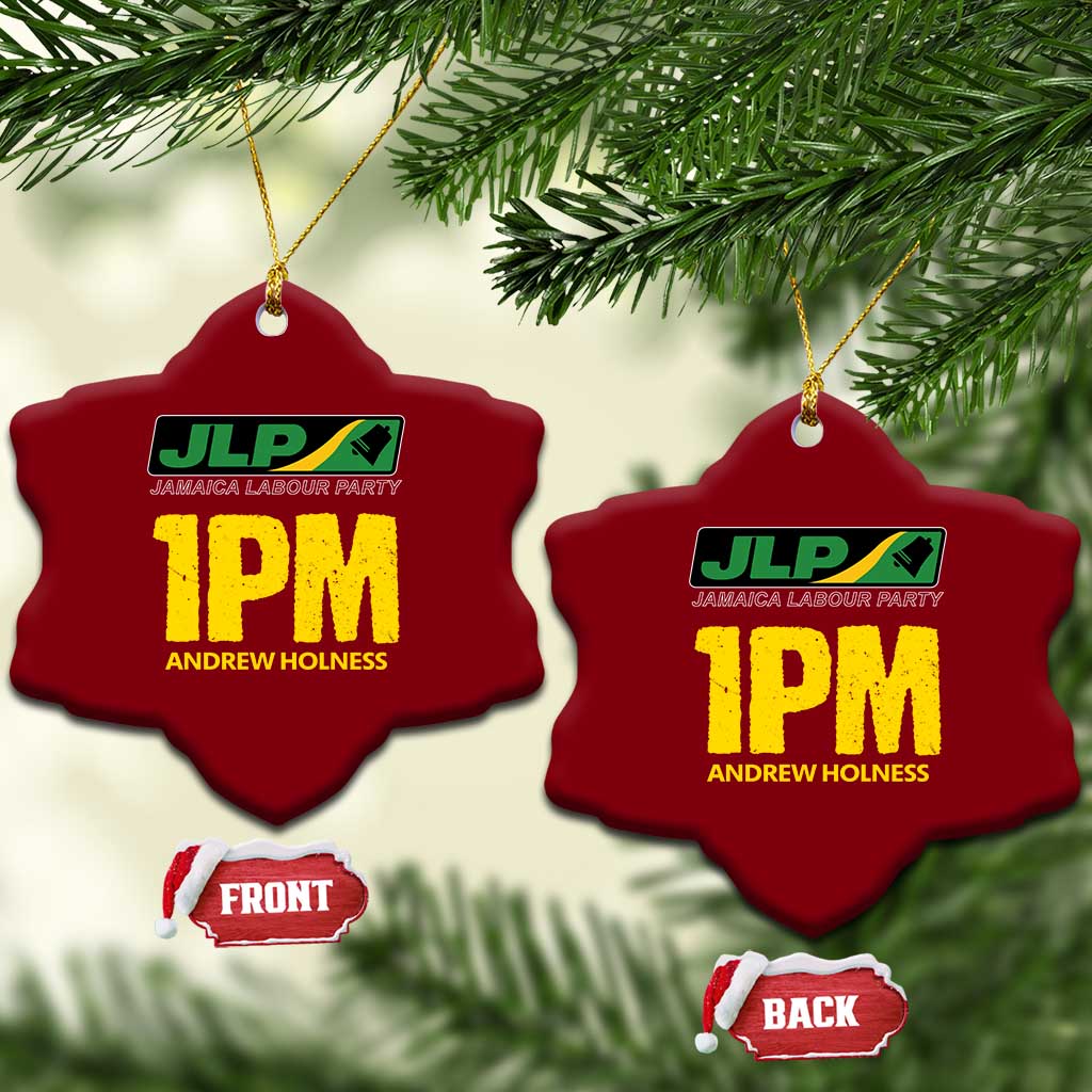 1PM Andrew Holness Ceramic Ornament Support JLP Jamaica Labour Party TS02 Print Your Wear