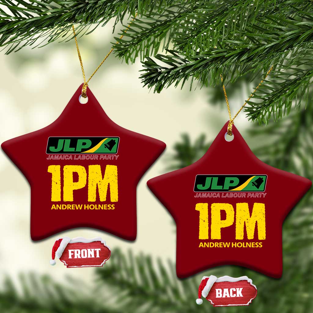 1PM Andrew Holness Ceramic Ornament Support JLP Jamaica Labour Party TS02 Print Your Wear