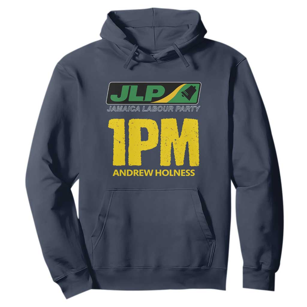 1PM Andrew Holness Hoodie Support JLP Jamaica Labour Party TS02 Navy Print Your Wear
