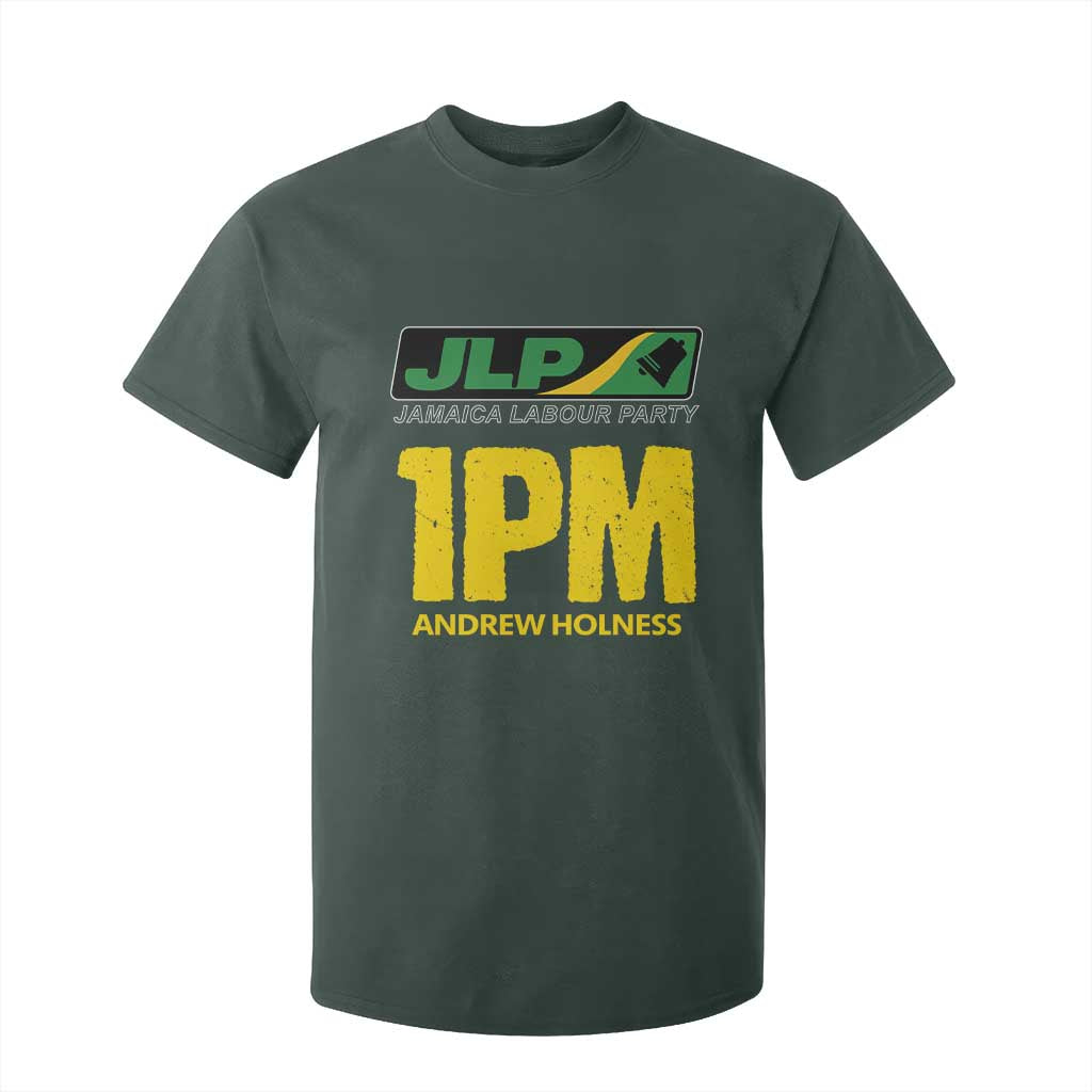 1PM Andrew Holness T Shirt For Kid Support JLP Jamaica Labour Party TS02 Dark Forest Green Print Your Wear
