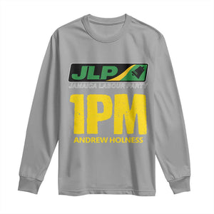 1PM Andrew Holness Long Sleeve Shirt Support JLP Jamaica Labour Party TS02 Sport Gray Print Your Wear