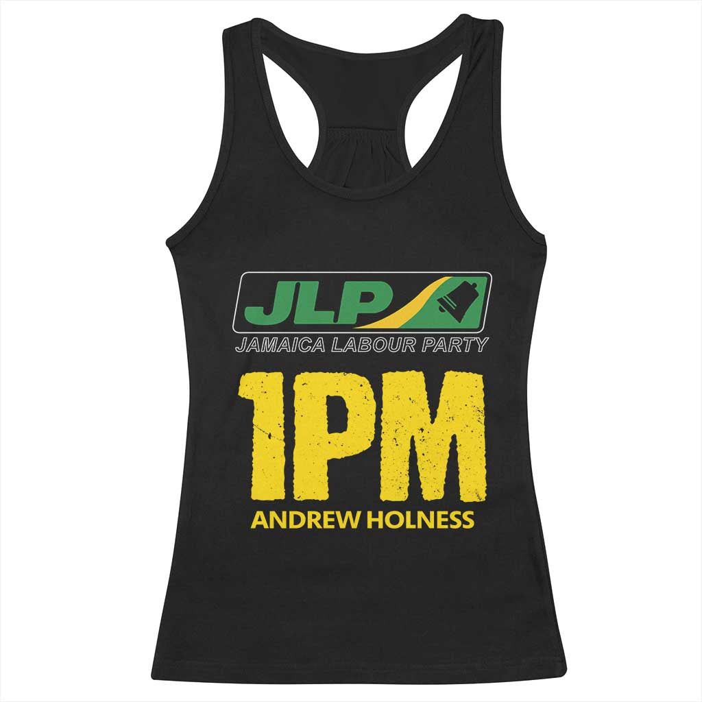 1PM Andrew Holness Racerback Tank Top Support JLP Jamaica Labour Party TS02 Black Print Your Wear