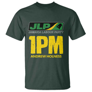 1PM Andrew Holness T Shirt Support JLP Jamaica Labour Party TS02 Dark Forest Green Print Your Wear
