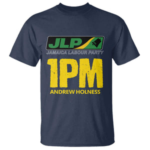 1PM Andrew Holness T Shirt Support JLP Jamaica Labour Party TS02 Navy Print Your Wear