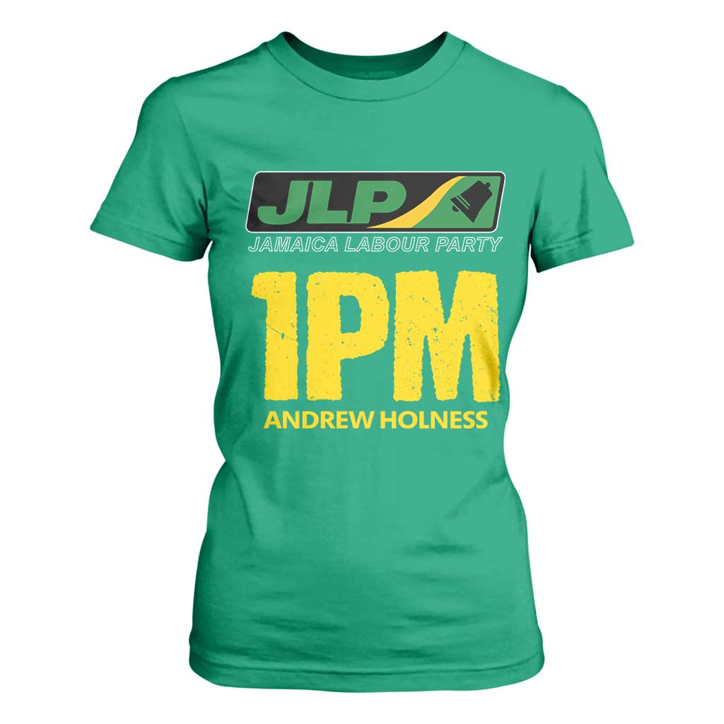 1PM Andrew Holness T Shirt For Women Support JLP Jamaica Labour Party TS02 Irish Green Print Your Wear