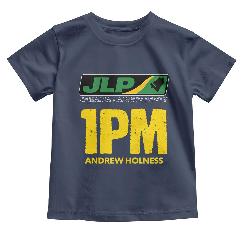 1PM Andrew Holness Toddler T Shirt Support JLP Jamaica Labour Party TS02 Navy Print Your Wear