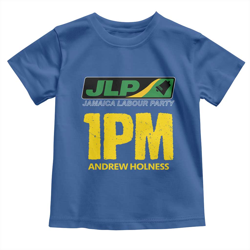 1PM Andrew Holness Toddler T Shirt Support JLP Jamaica Labour Party TS02 Royal Blue Print Your Wear