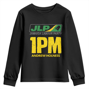 1PM Andrew Holness Youth Sweatshirt Support JLP Jamaica Labour Party TS02 Black Print Your Wear