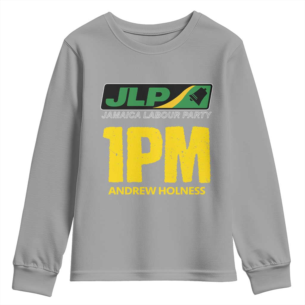 1PM Andrew Holness Youth Sweatshirt Support JLP Jamaica Labour Party TS02 Sport Gray Print Your Wear