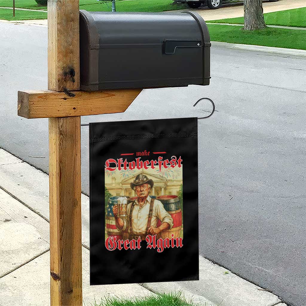 Make Oktoberfest Great Again Garden Flag Funny Trump Patriotic Beer Festival Parody TS02 Print Your Wear