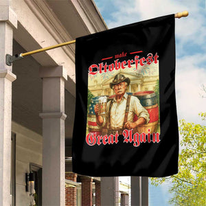 Make Oktoberfest Great Again Garden Flag Funny Trump Patriotic Beer Festival Parody TS02 Print Your Wear