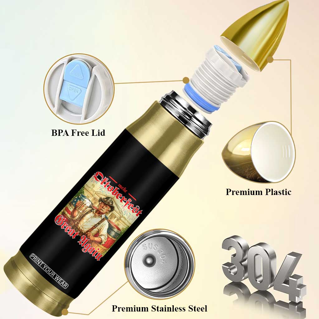 Make Oktoberfest Great Again Bullet Tumbler Funny Trump Patriotic Beer Festival Parody TS02 Print Your Wear