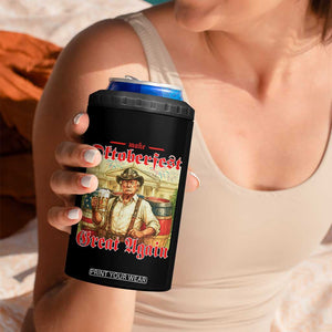 Make Oktoberfest Great Again 4 in 1 Can Cooler Tumbler Funny Trump Patriotic Beer Festival Parody TS02 Print Your Wear