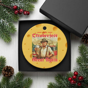 Make Oktoberfest Great Again Ceramic Ornament Funny Trump Patriotic Beer Festival Parody TS02 1pc Yellow Cheese Print Your Wear