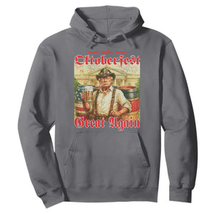 Make Oktoberfest Great Again Hoodie Funny Trump Patriotic Beer Festival Parody TS02 Charcoal Print Your Wear