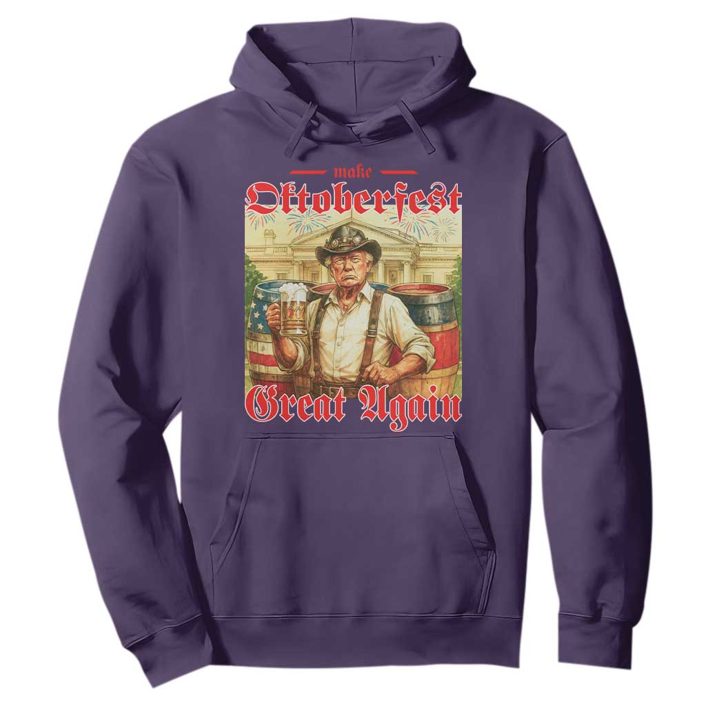 Make Oktoberfest Great Again Hoodie Funny Trump Patriotic Beer Festival Parody TS02 Purple Print Your Wear