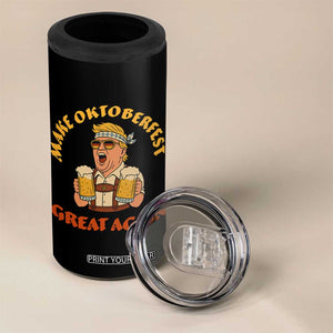 Make Oktoberfest Great Again 4 in 1 Can Cooler Tumbler Funny Trump Bavarian Costume Party Beer Festival TS02 Print Your Wear