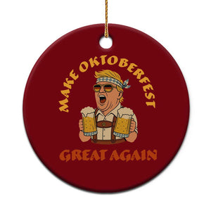 Make Oktoberfest Great Again Ceramic Ornament Funny Trump Bavarian Costume Party Beer Festival TS02 1pc Red Print Your Wear