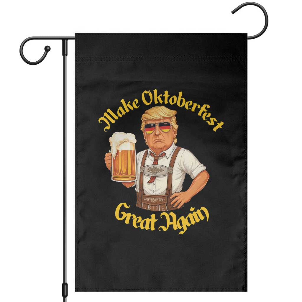 Make Oktoberfest Great Again Garden Flag Funny Trump Bavarian Beer Festival Drinking Party TS02 Black Print Your Wear