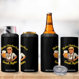 Make Oktoberfest Great Again 4 in 1 Can Cooler Tumbler Funny Trump Bavarian Beer Festival Drinking Party TS02 Print Your Wear
