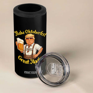 Make Oktoberfest Great Again 4 in 1 Can Cooler Tumbler Funny Trump Bavarian Beer Festival Drinking Party TS02 Print Your Wear