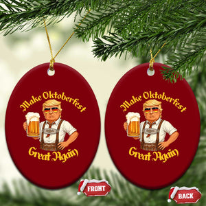 Make Oktoberfest Great Again Ceramic Ornament Funny Trump Bavarian Beer Festival Drinking Party TS02 Print Your Wear