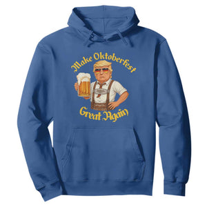 Make Oktoberfest Great Again Hoodie Funny Trump Bavarian Beer Festival Drinking Party TS02 Royal Blue Print Your Wear