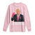 Support Breast Cancer Trump Long Sleeve Shirt In October We Wear Pink Boxing Glove Warrior Fight TS02 Light Pink Print Your Wear