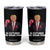 Support Breast Cancer Trump Tumbler Cup In October We Wear Pink Boxing Glove Warrior Fight TS02 Black Print Your Wear