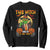Funny Sarcastic Trump Witch Sweatshirt This Witch Runs On Ice and Tariffs Political Satire TS02 Black Print Your Wear