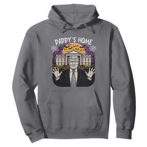 Funny Trump Halloween Hoodie Daddy Home White House Spooky Season TS02 Charcoal Print Your Wear