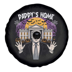 Funny Trump Halloween Spare Tire Cover Daddy Home White House Spooky Season TS02 Print Your Wear