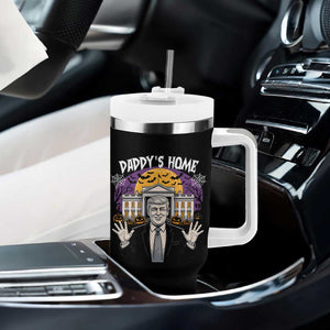 Funny Trump Halloween Tumbler With Handle Daddy Home White House Spooky Season TS02 Print Your Wear