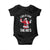 Funny Trump Santa Christmas Baby Onesie I Do It For The Hos Holiday Gift TS02 Black Print Your Wear