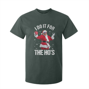 Funny Trump Santa Christmas T Shirt For Kid I Do It For The Hos Holiday Gift TS02 Dark Forest Green Print Your Wear