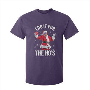 Funny Trump Santa Christmas T Shirt For Kid I Do It For The Hos Holiday Gift TS02 Purple Print Your Wear